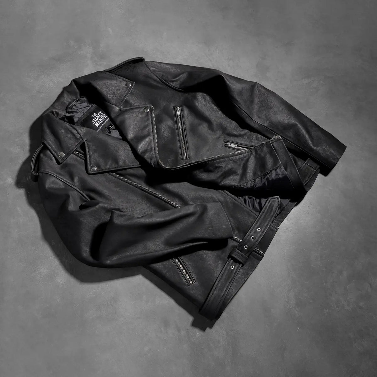 
Allaric Alley レザーライダースジャケット メンズ – alternate product view 7