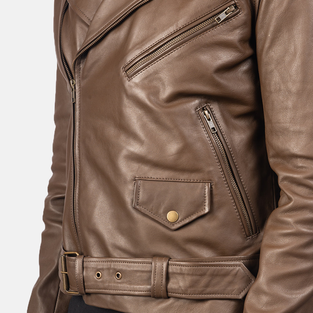 
Allaric Alley レザーライダースジャケット メンズ – alternate product view 6