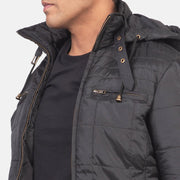 
内側ライニングビュー Showing Quilted Polyester Lining & 内側ユーティリティポケット2つ