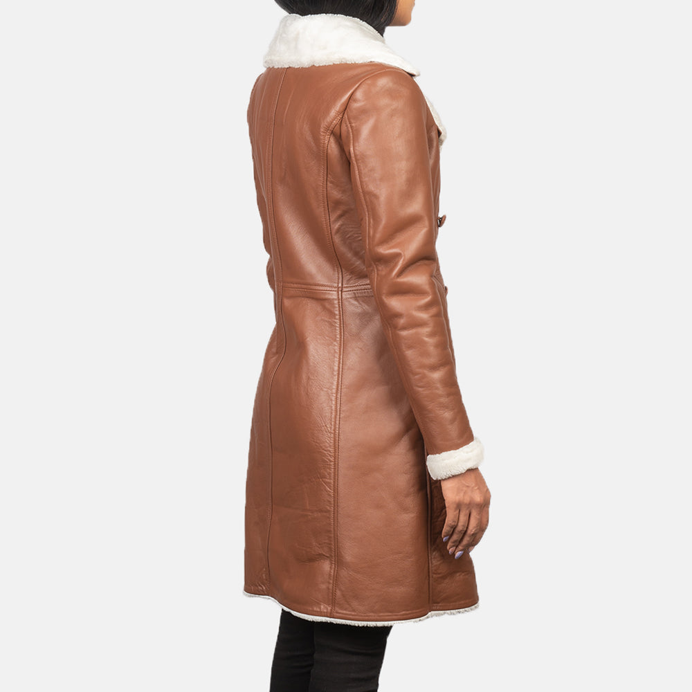 
Authentic Sheepskin Burnishing with Burnishing Finish Grain Texture & Heavy-Duty Seam Stitching Detail