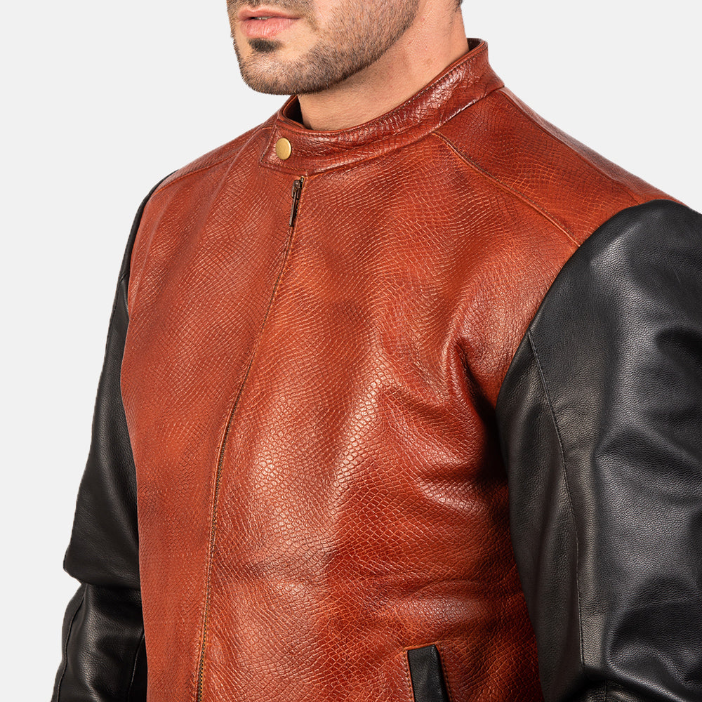 Avan レザーボンバージャケット メンズ – alternate product view 6