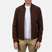 Blain ブラウン レザーボンバージャケット メンズ – alternate product view 1