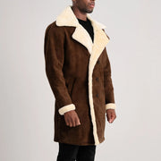 Charles レザーコート ブラウン Shearling レザーコート メンズ – alternate product view 2