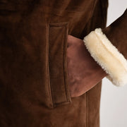 Charles レザーコート ブラウン Shearling レザーコート メンズ – alternate product view 6