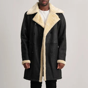 Charles レザーコート ブラウン Shearling レザーコート メンズ – alternate product view 1