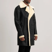 Charles レザーコート ブラウン Shearling レザーコート メンズ – alternate product view 2