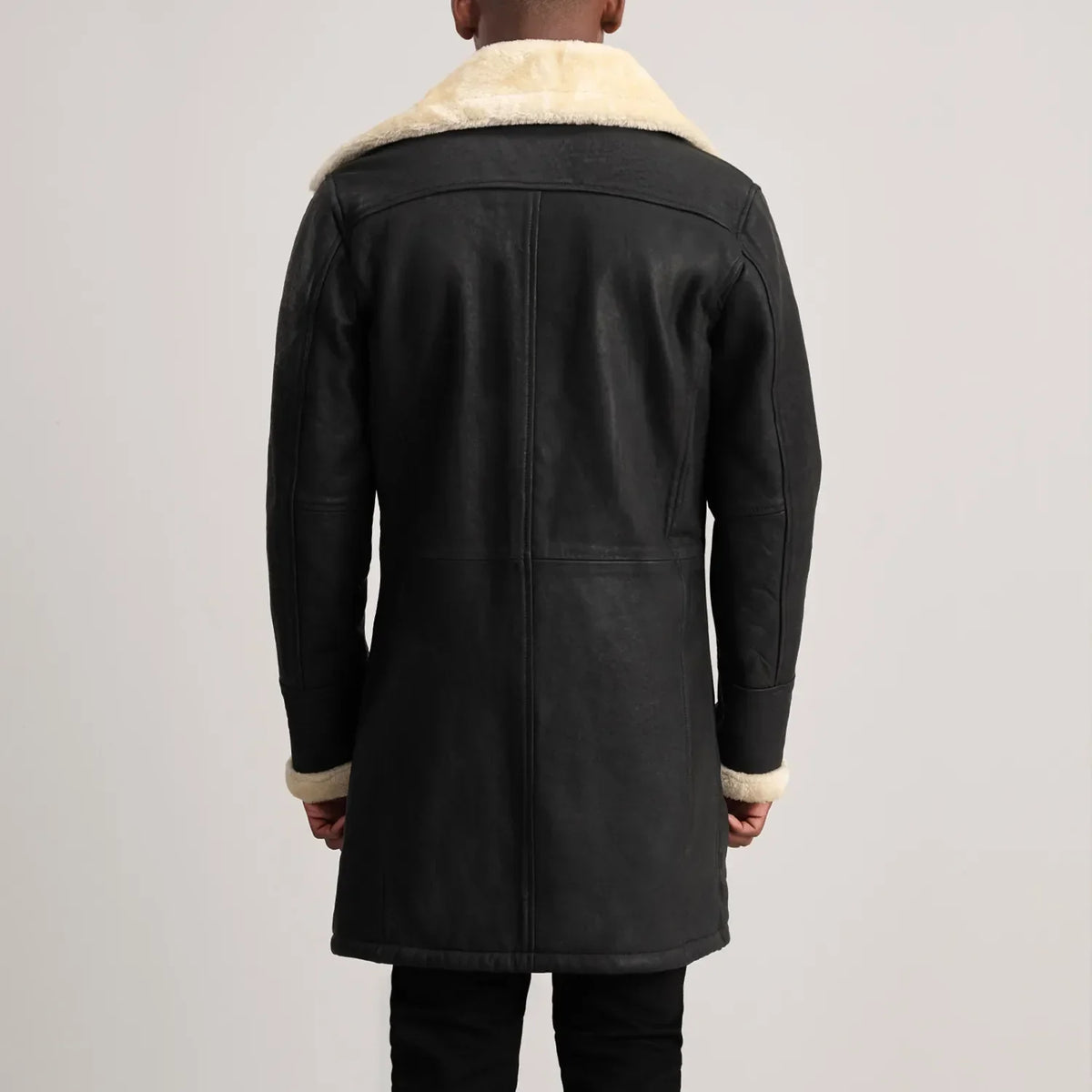 Charles レザーコート ブラウン Shearling レザーコート メンズ – alternate product view 5