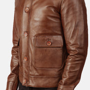 Columbus レザーボンバージャケット メンズ – alternate product view 6
