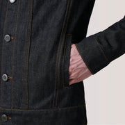 
内側ライニングビュー Showing Quilted Viscose Lining & 内側ユーティリティポケット2つ