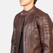 Damian レザーライダースジャケット メンズ – alternate product view 6