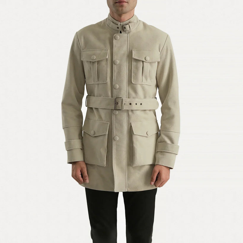 Dolf Off-White スエードジャケット メンズ