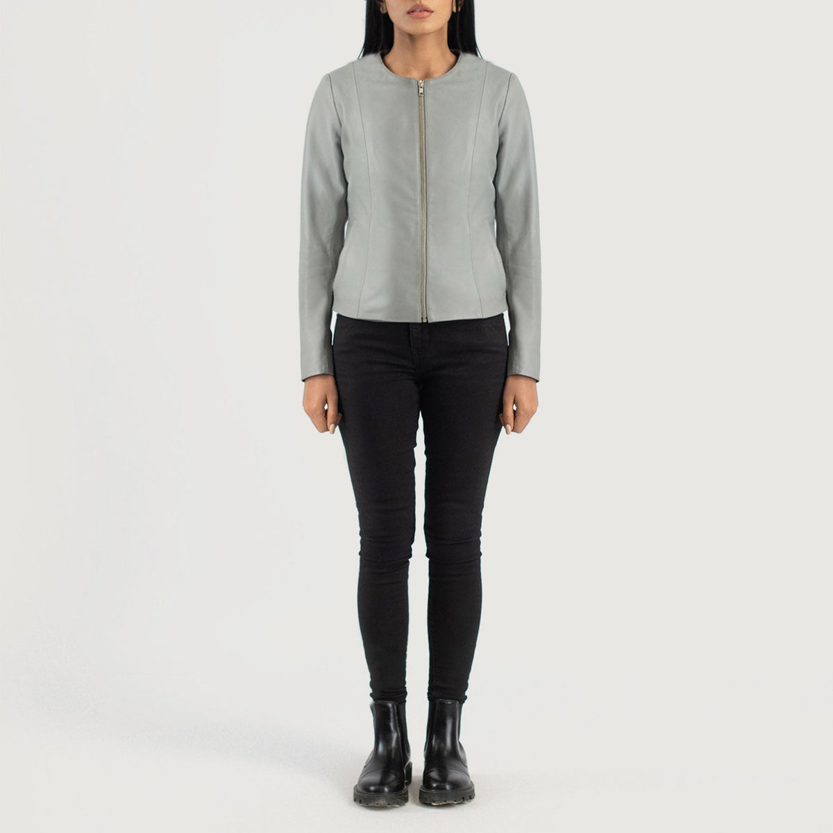 
Elixir Collarless レザージャケット レディース – alternate product view 4