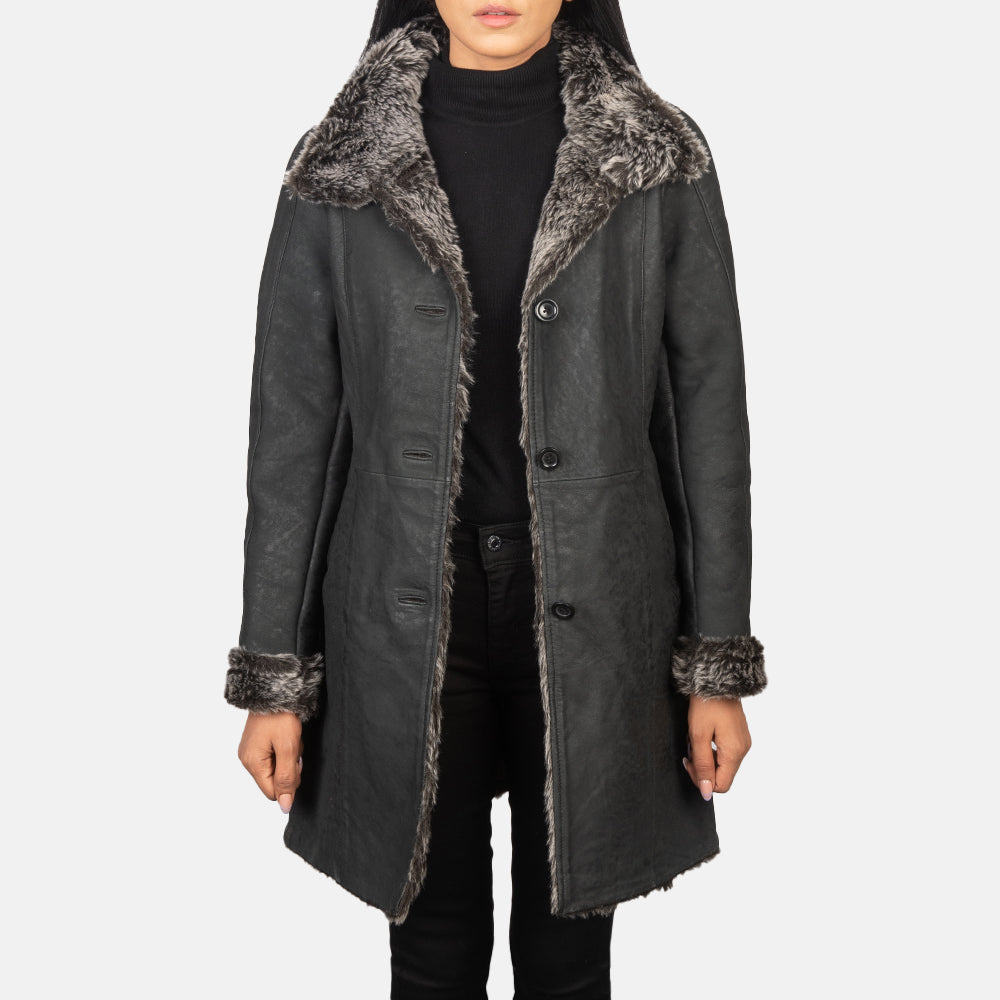 
Erica Shearling レザーコート レディース – alternate product view 1