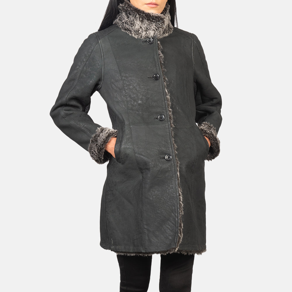 
Erica Shearling レザーコート レディース – alternate product view 6