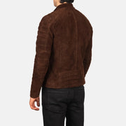 Faisor Mocha レザーライダースジャケット メンズ – alternate product view 5