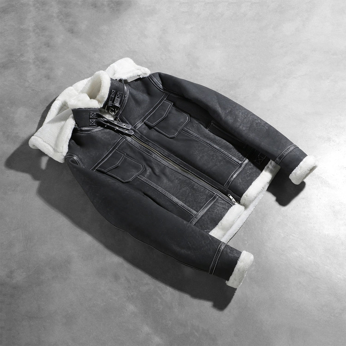 Fiona Hooded ムートンジャケット レディース – alternate product view 7