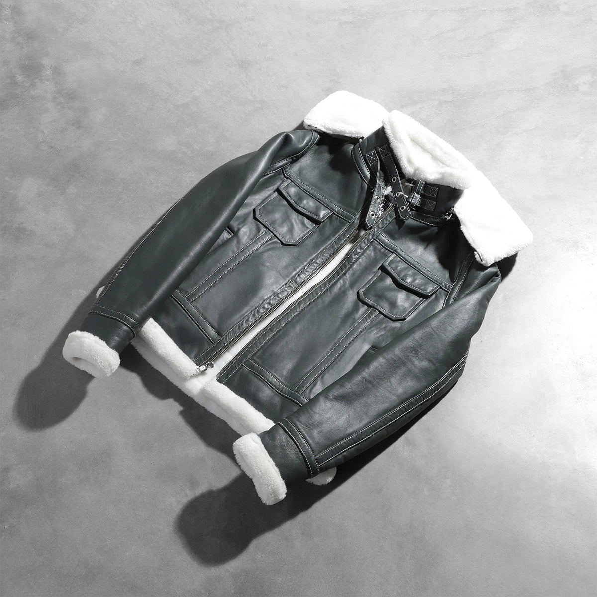 Fiona Hooded ムートンジャケット レディース – alternate product view 7