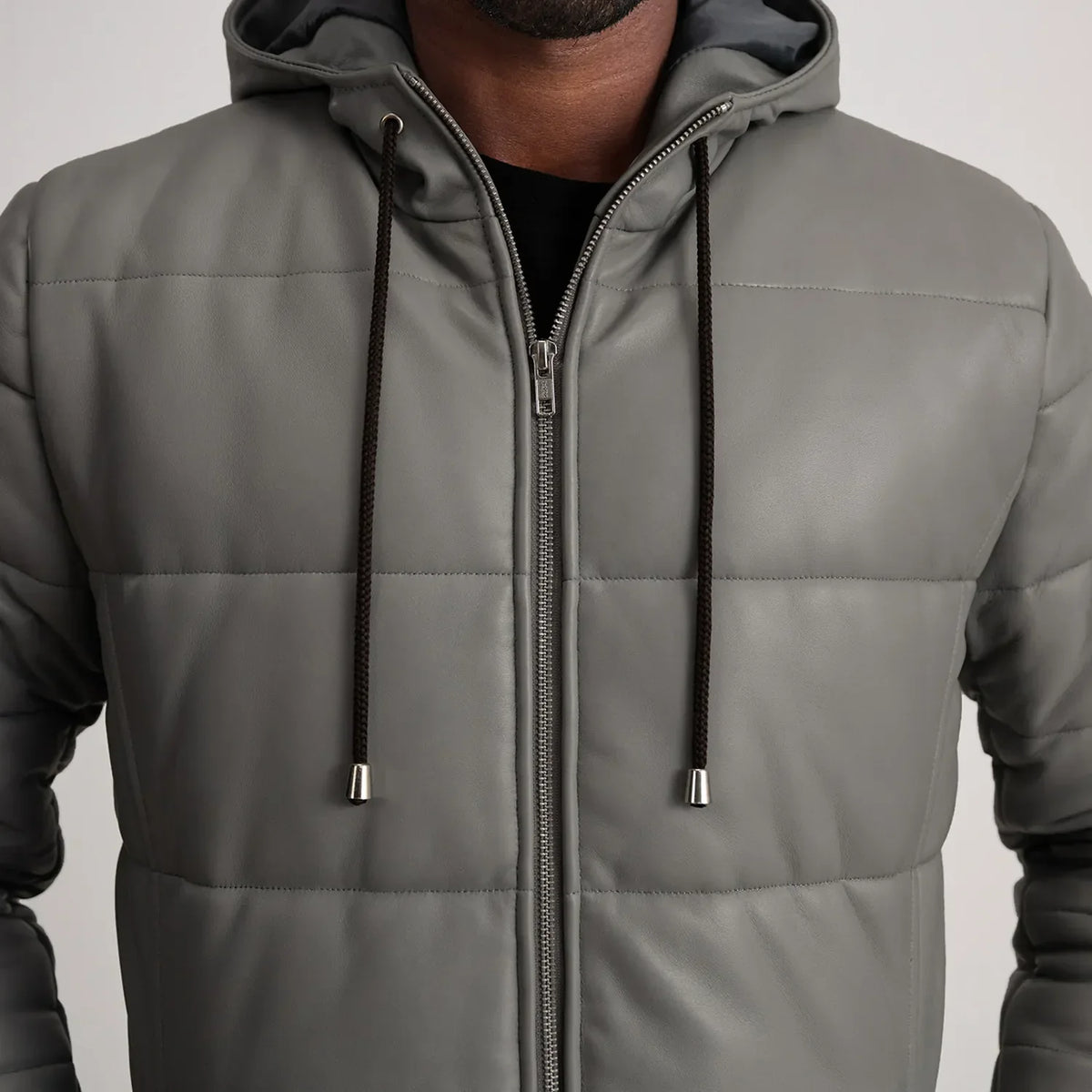 
Floyd レザーコート タン Puffer レザージャケット メンズ – alternate product view 4