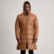 
Floyd レザーコート タン Puffer レザージャケット メンズ – alternate product view 4