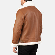 Francis B-3 ブラック レザーボンバージャケット メンズ – alternate product view 5