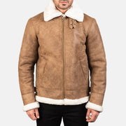 Francis B-3 ブラック レザーボンバージャケット メンズ – alternate product view 4