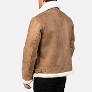 Francis B-3 ブラック レザーボンバージャケット メンズ – alternate product view 5