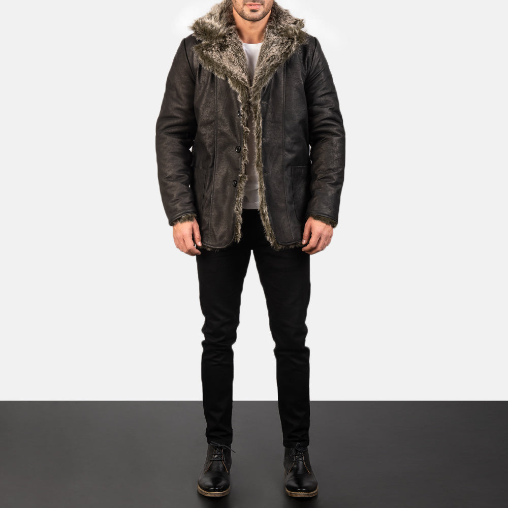 Furlong レザーコート Beige レザーコート メンズ – alternate product view 3
