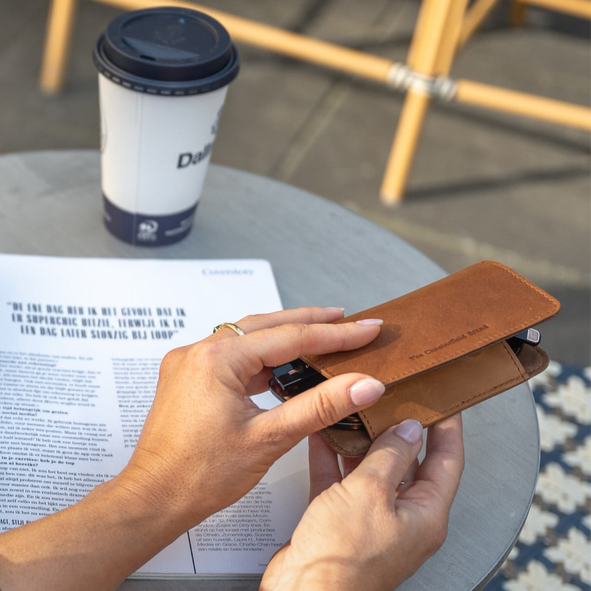 Cognac Glasses Case Maplewood レディース, detail view 1