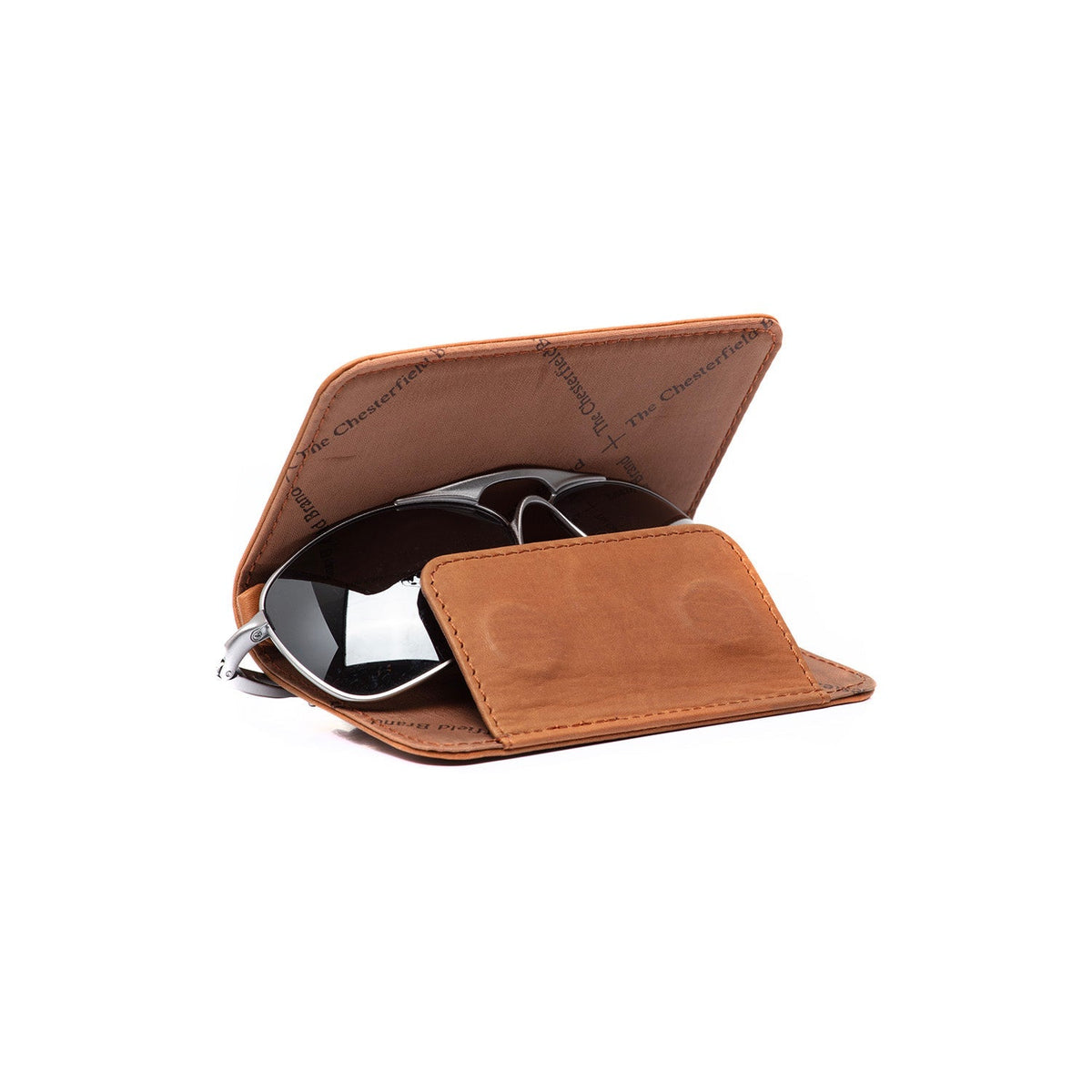 Cognac Glasses Case Maplewood レディース, front view