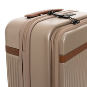 
Tailored Rib Cuffs & Hem Craftsmanship Construction Detail on Hand Luggage Suitcase Front Pocket Zuna レディース レディース