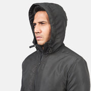 
内側ライニングビュー Showing Quilted Polyester Lining & 内側ユーティリティポケット2つ