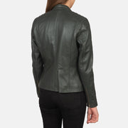 Kelsee レザーライダースジャケット レディース – alternate product view 5
