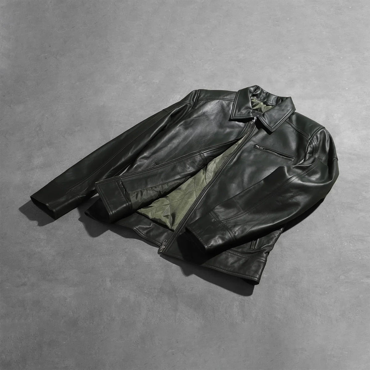 Lavendard レザーライダースジャケット メンズ – alternate product view 7