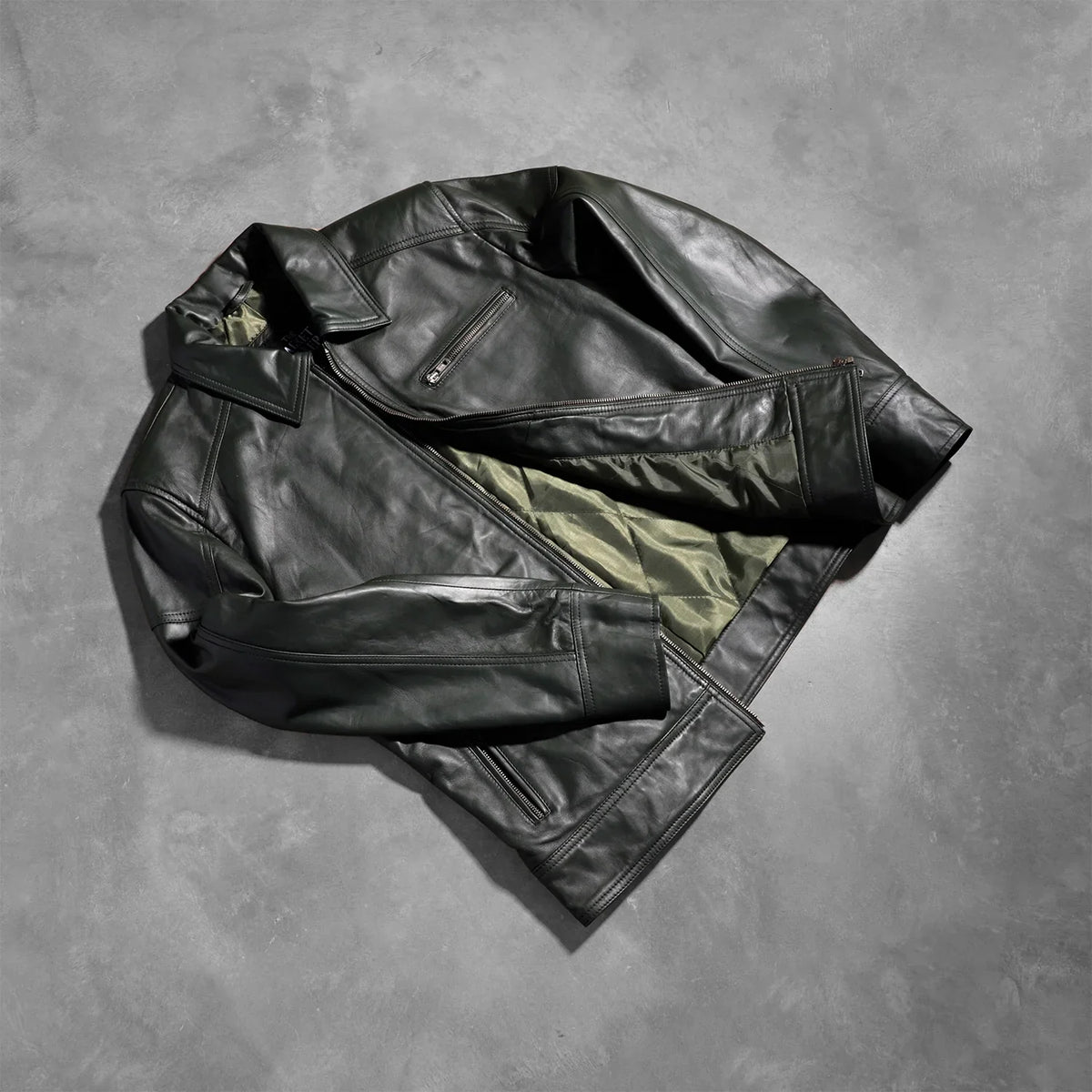 Lavendard レザーライダースジャケット メンズ – alternate product view 8