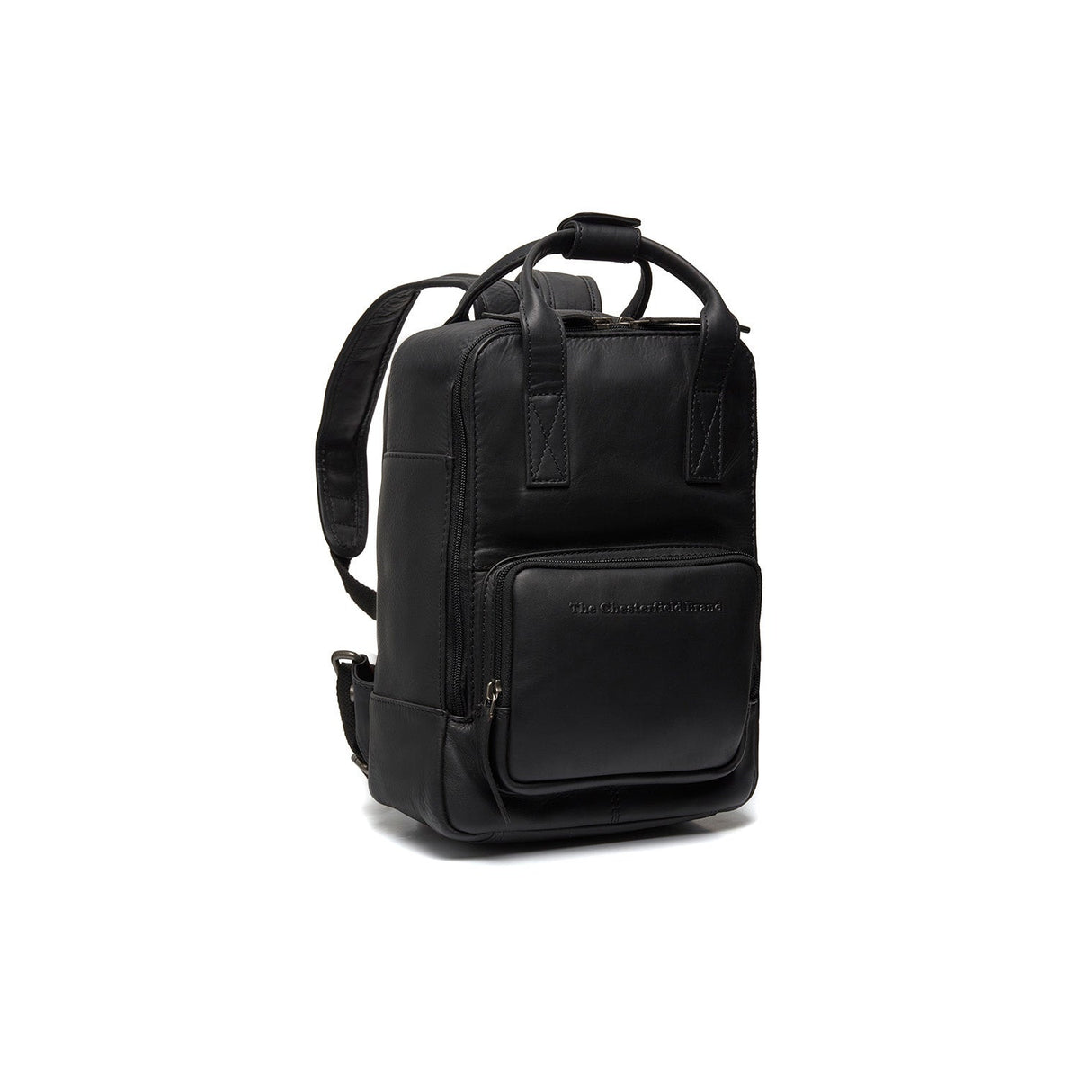 Bellary Full-Grain Leather Backpack レディース in Classic 100% Full-Grain Leather - Full Exterior Front Profile View | Buy Online