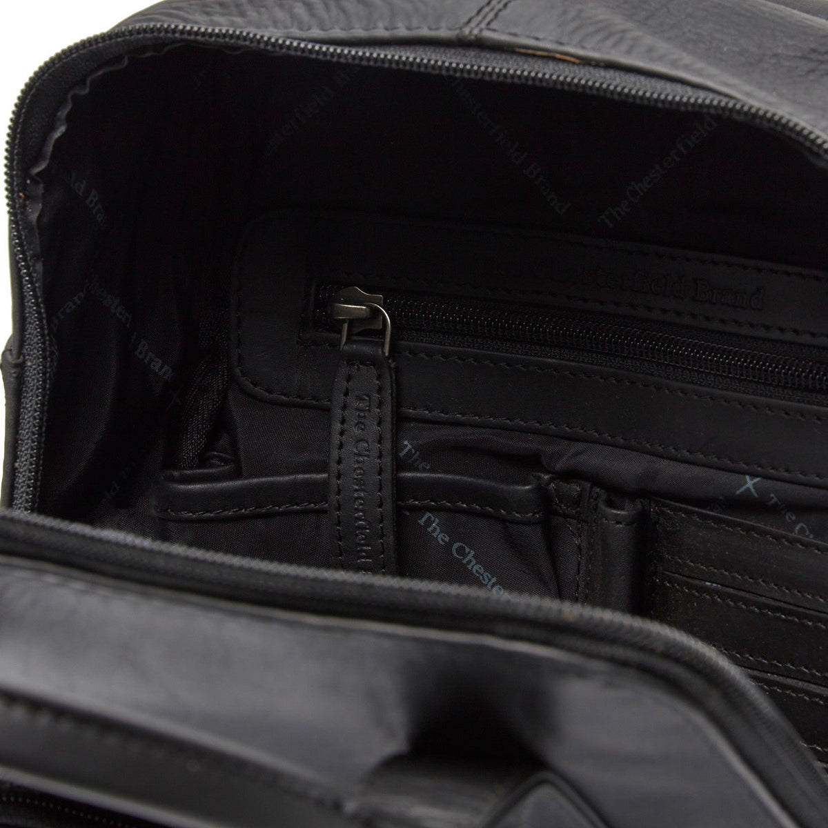 Bellary Full-Grain Leather Backpack レディース - Structured Side Profile Showing Gusset Depth &amp; Expansion Capacity