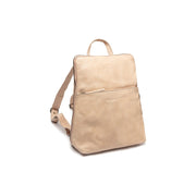Bern Full-Grain Leather Backpack レディース in Classic 100% Full-Grain Leather - Full Exterior Front Profile View | Buy Online