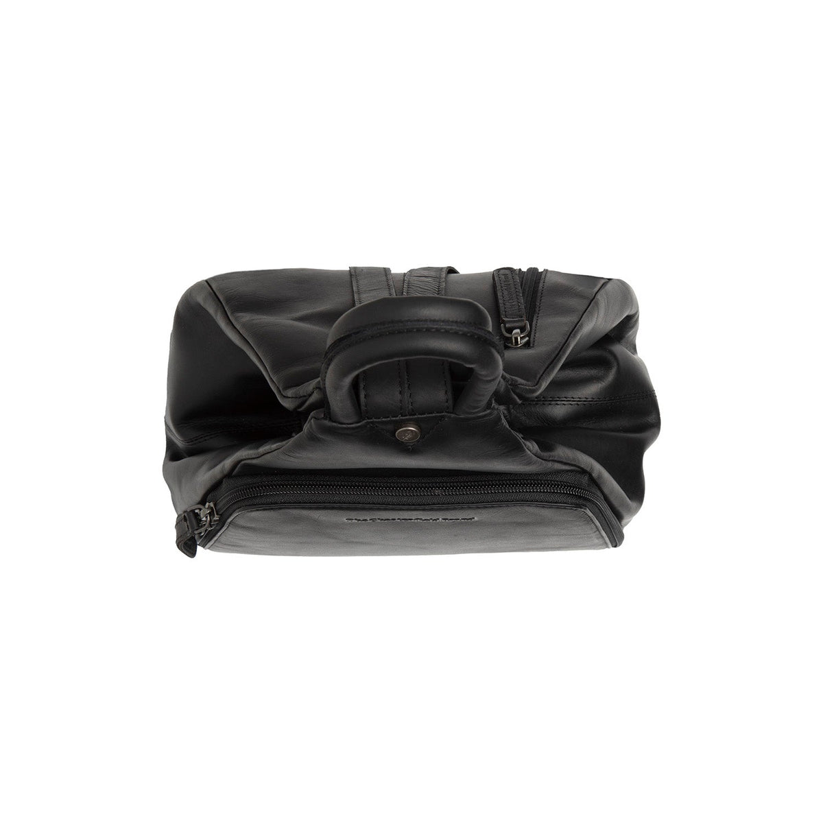 Howard Full-Grain Leather Backpack レディース - Structured Side Profile Showing Gusset Depth &amp; Expansion Capacity