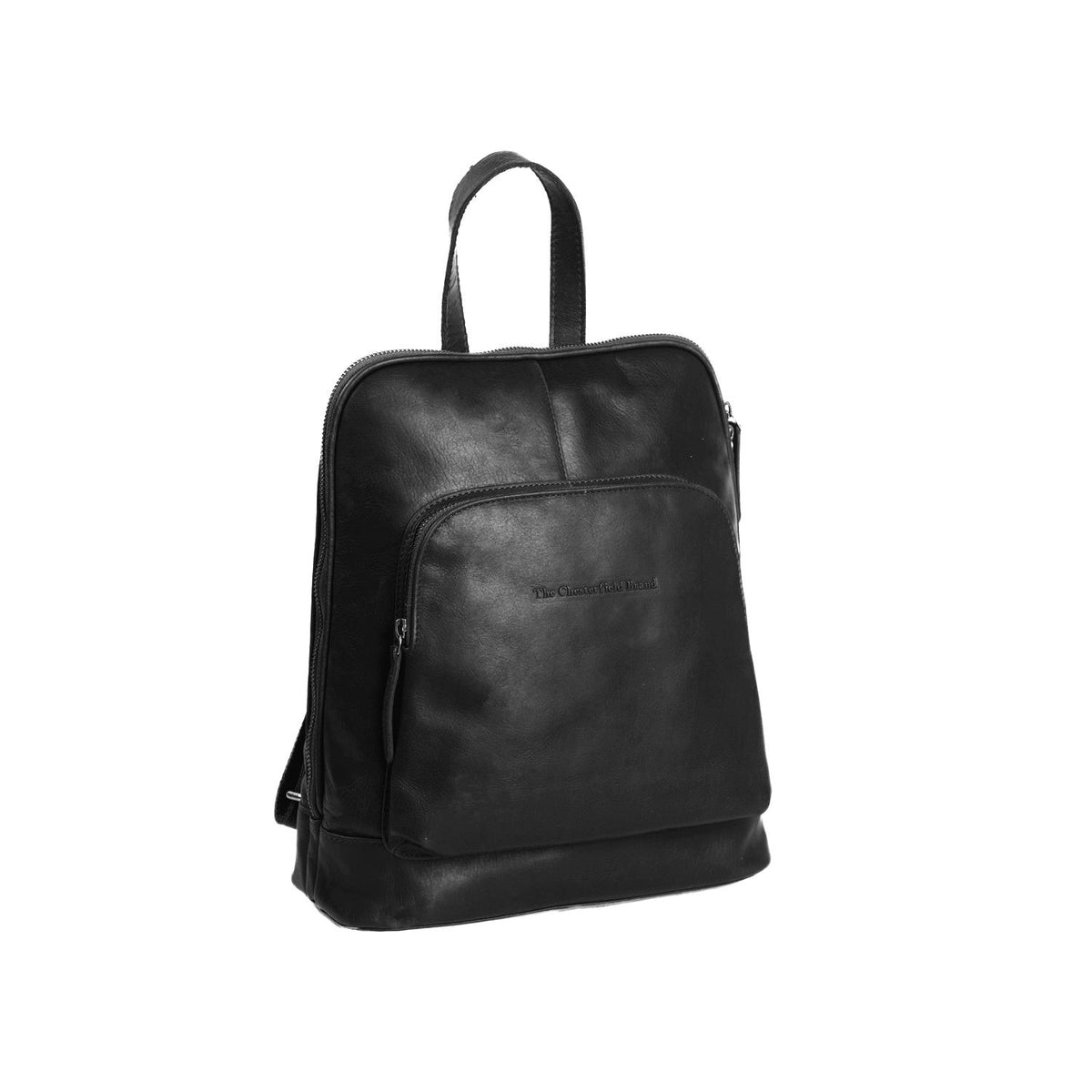 Naomi Full-Grain Leather Backpack レディース in Classic 100% Full-Grain Leather - Full Exterior Front Profile View | Buy Online