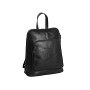 Naomi Full-Grain Leather Backpack レディース in Classic 100% Full-Grain Leather - Full Exterior Front Profile View | Buy Online