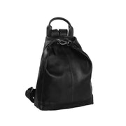 Saar Full-Grain Leather Backpack レディース in Classic 100% Full-Grain Leather - Full Exterior Front Profile View | Buy Online