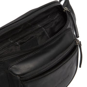Solid Antique Brass Hardware &amp; Heavy-Duty Dual Zipper Detail on Jack Full-Grain Leather Belt Bag レディース