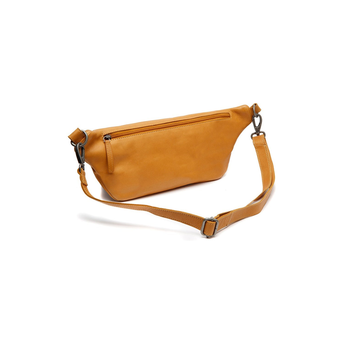 Ocher Yellow Leather Belt Bag Kruger, detail view 4