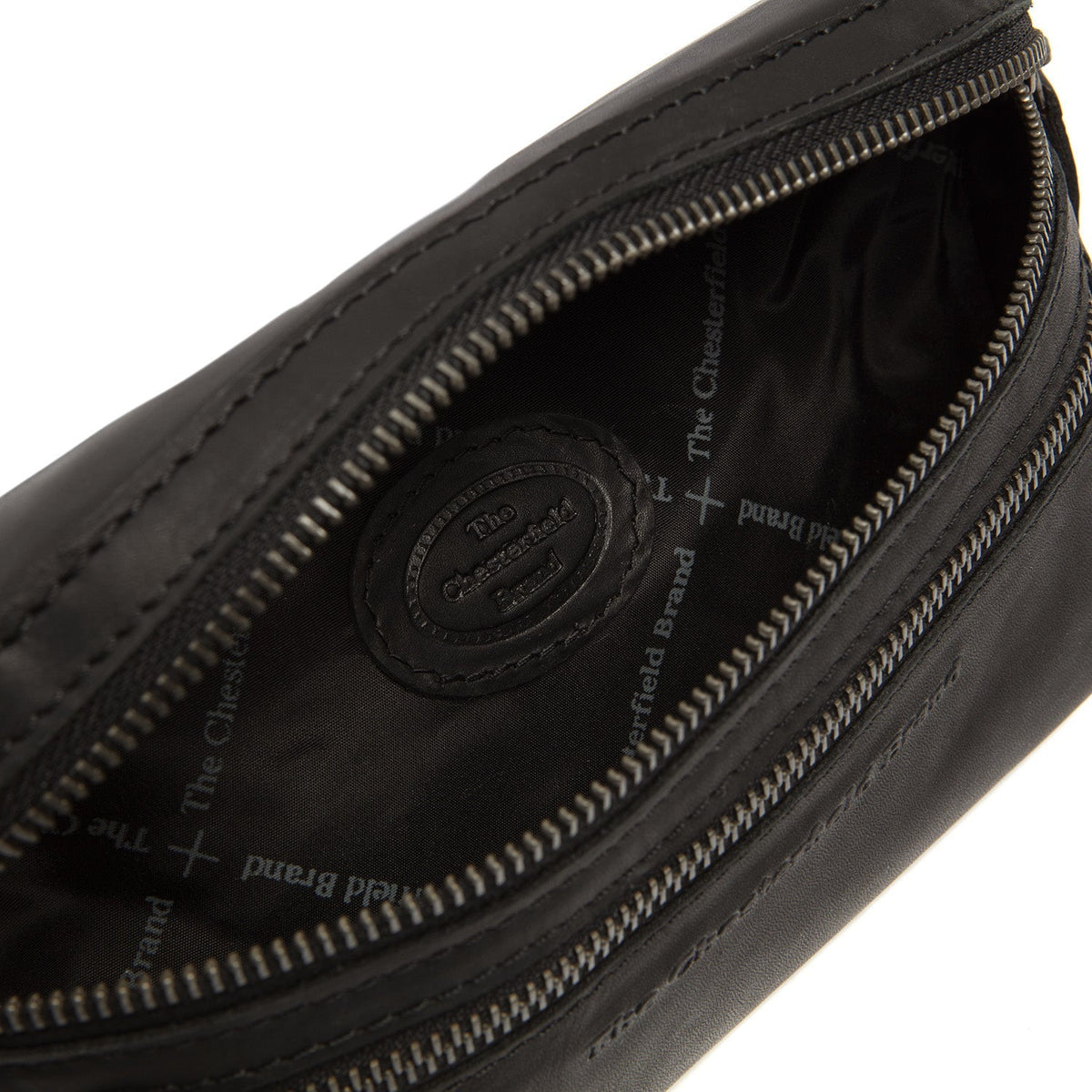 Toronto Full-Grain Leather Belt Bag レディース - Structured Side Profile Showing Gusset Depth &amp; Expansion Capacity