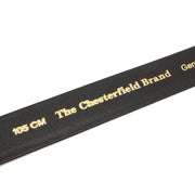 
Manovo フルグレインレザー Belt メンズ - マチの奥行きと拡張容量を示す立体的なサイドプロファイル