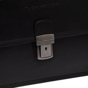 
Classic 100% Full-Grain leather Briefcase - 補強レザーストラップと丁寧な縫製が際立つ背面ビュー