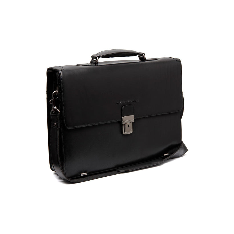 Salvatore Full-Grain Leather Briefcase メンズ