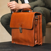 Salvatore Full-Grain Leather Briefcase メンズ – alternate product view 2