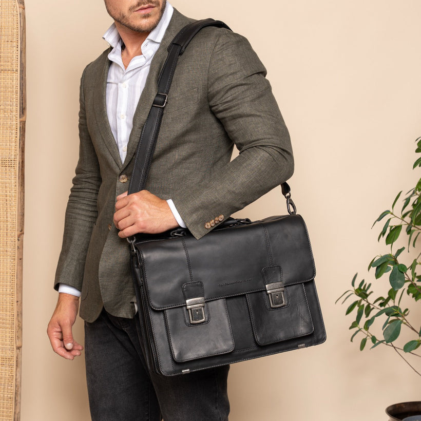 Springfield Full-Grain Leather Briefcase レディース