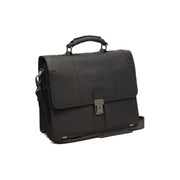 Stuttgart Full-Grain Leather Briefcase レディース in Classic 100% Full-Grain Leather - Full Exterior Front Profile View | Buy Online
